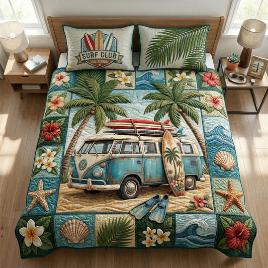 Paradise Coast 3-Piece Quilted Bedding Set NCU0TD2669