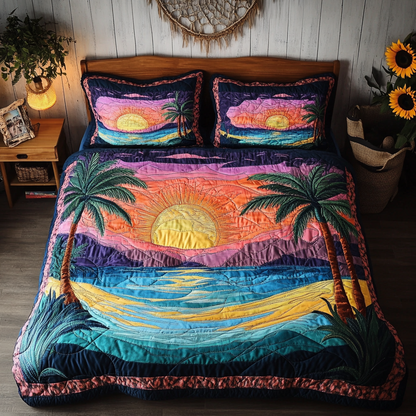 Paradise Cove 3-Piece Quilted Bedding Set NCU0VL1744