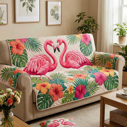 Paradise Pair Quilted Sofa Cover NCU0XD2606
