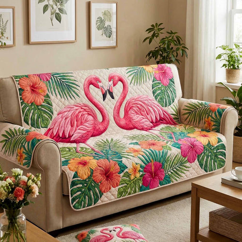 Paradise Pair Quilted Sofa Cover NCU0XD2606