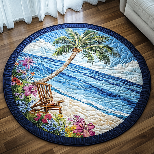 Paradise Path Quilted Round Mat NCU0VH5174