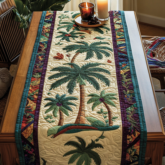 Paradise Path Quilted Table Runner NCU0VH4894