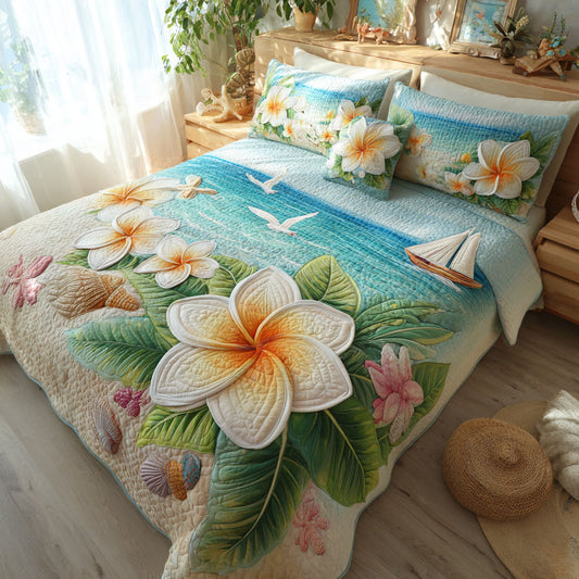 Paradise Shore 3-Piece Quilted Bedding Set NCU0NT12639