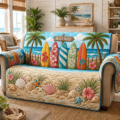 Paradise Shore Quilted Sofa Cover NCU0TV1979