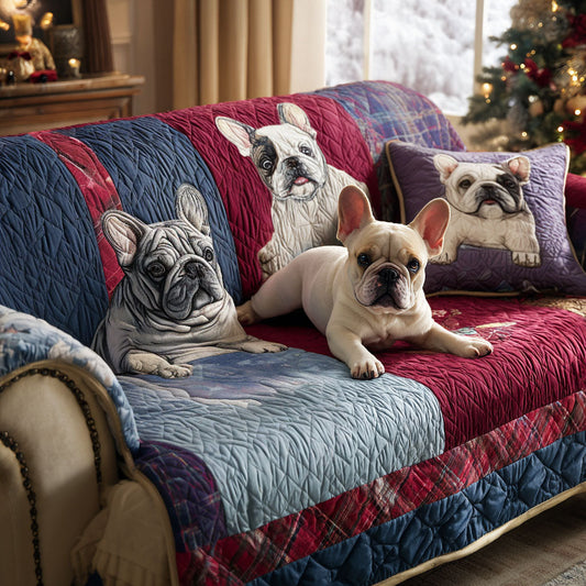 Pardon My Paws Quilted Sofa Cover NCU0PT9923