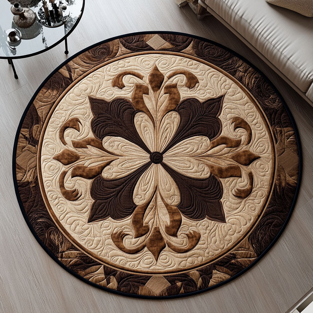Parisian Grace Quilted Round Mat NCU0PT3621