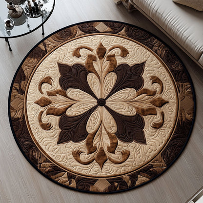 Parisian Grace Quilted Round Mat NCU0PT3621
