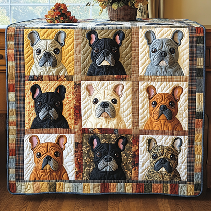 Parisian Pup Quilted Blanket NCU0DK1270