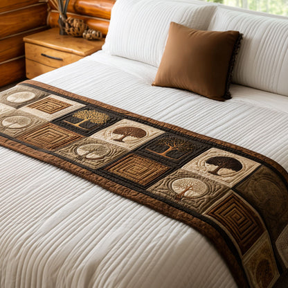 Parthenon Tree Quilted Bed Runner NCU0PT8746