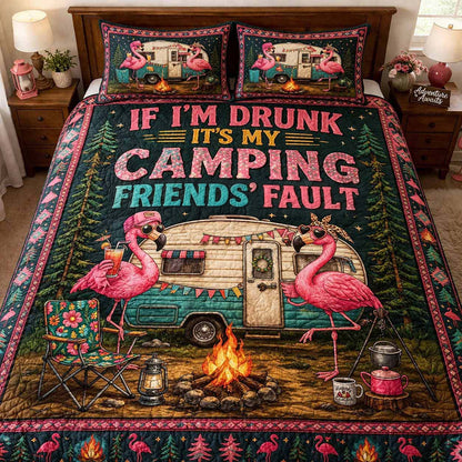 Party Camp 3-Piece Quilted Bedding Set NCU0XD2782