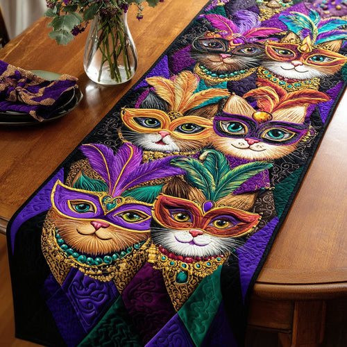 Party Cat Quilted Table Runner NCU0NT11811