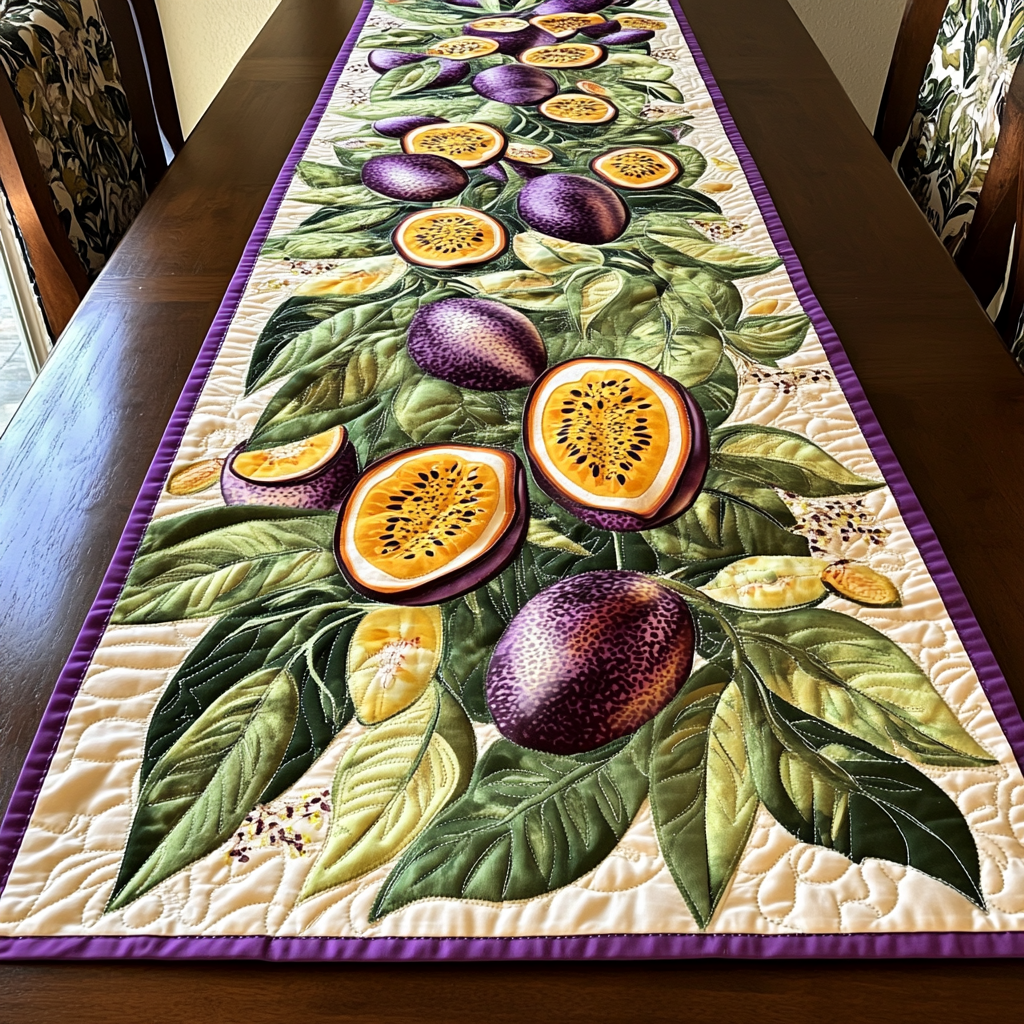 Passion Fruit Bliss Quilted Table Runner NCU0DK5915