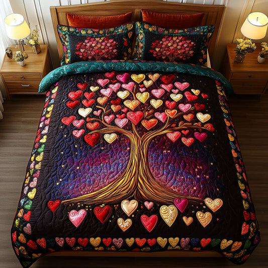 Passion Grove 3-Piece Quilted Bedding Set NCU0NT2774