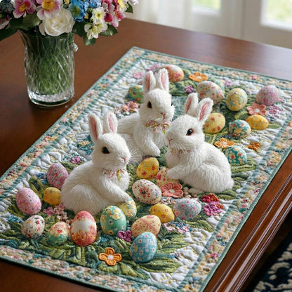 Pastel Bunny Bloom Quilted Placemat NCU0NT4817