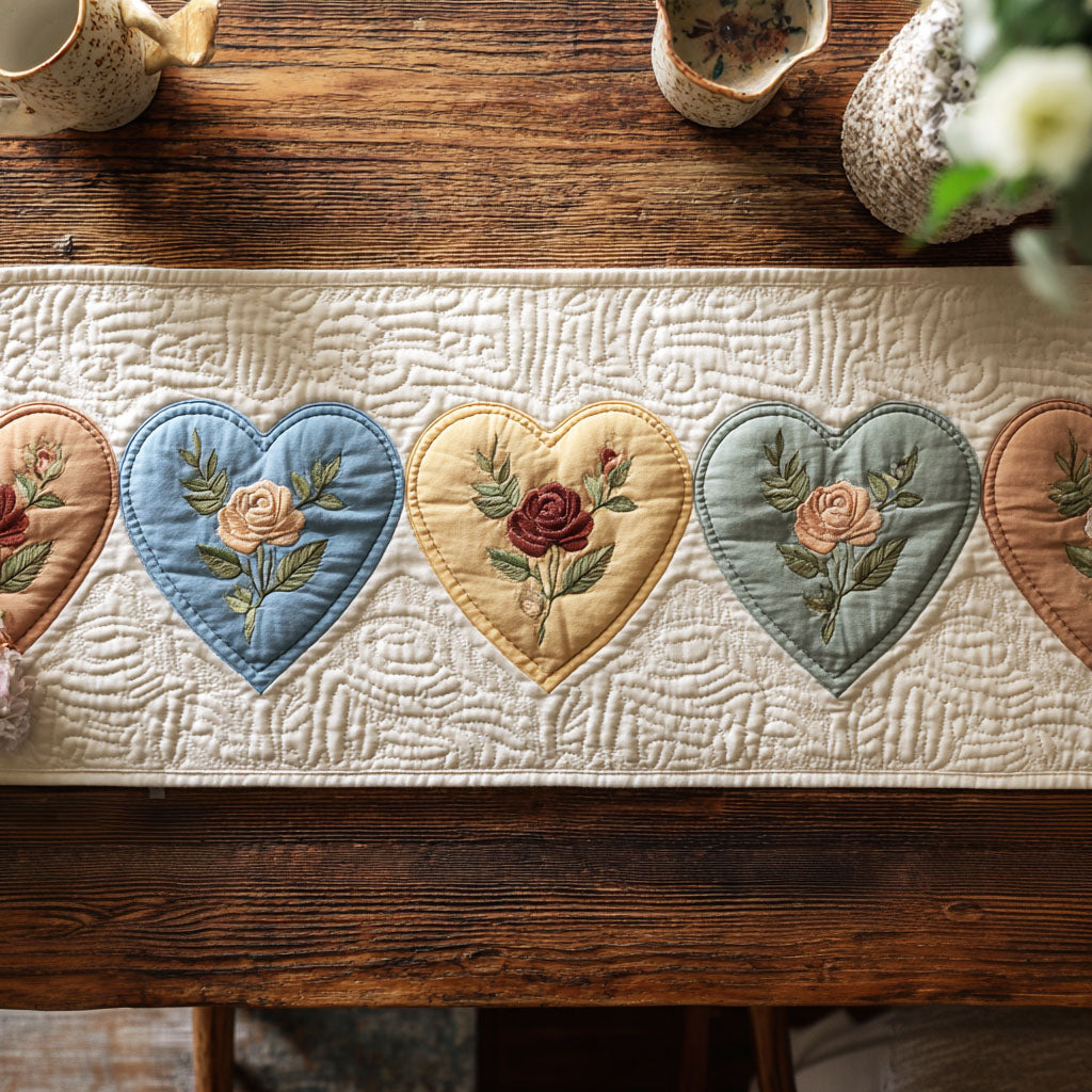 Pastel Affection Quilted Table Runner NCU0TV1471