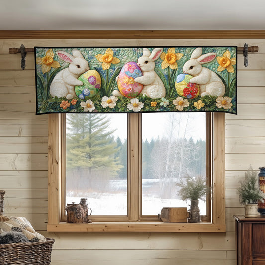 Pastel Bunny Delight Quilted Valance NCU0NT4495