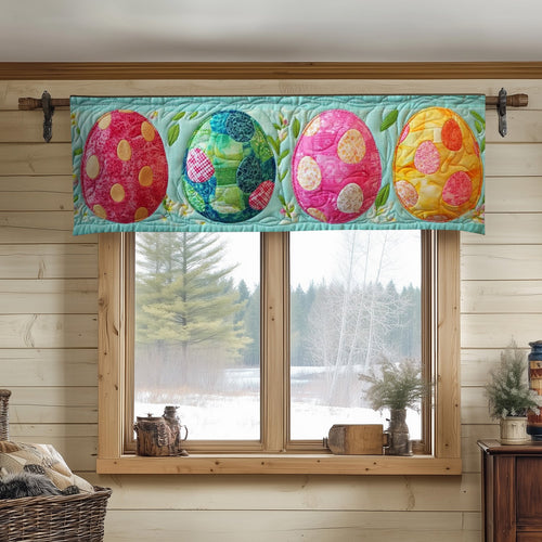 Pastel Easter Eggs Quilted Valance NCU0NT4515