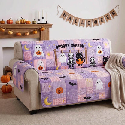 Pastel Halloween Spells Quilted Sofa Cover NCU0HH2087