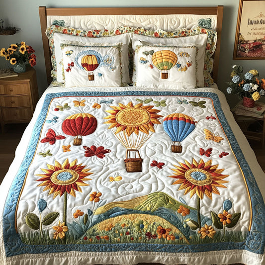Pastel Horizons 3-Piece Quilted Bedding Set NCU0PT5184