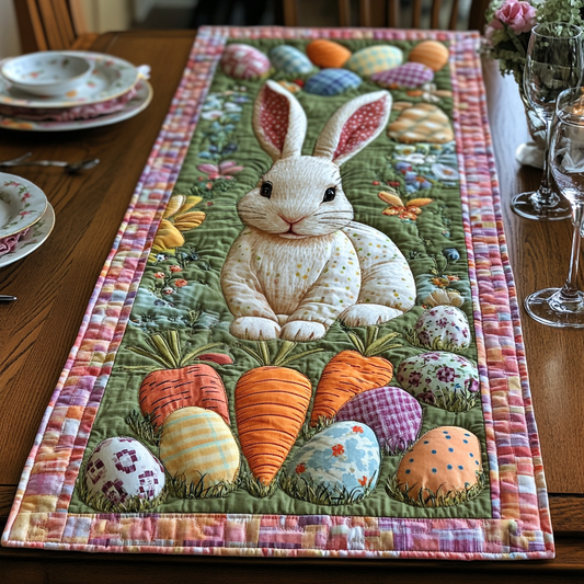 Pastel Meadow Quilted Table Runner NCU0DV4021