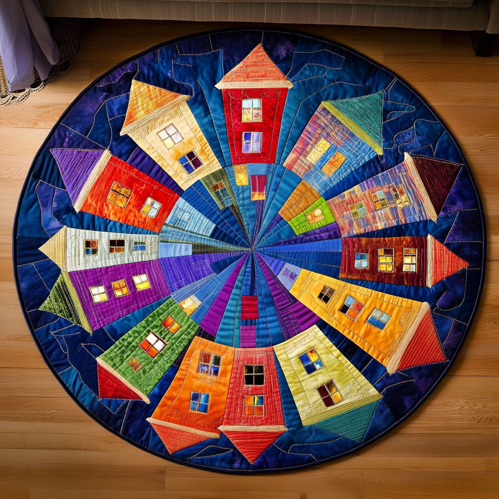 Pastel Morning Quilted Round Mat NCU0NT7325