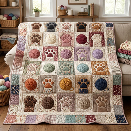 Pastel Paws Quilted Blanket NCU0TV2023