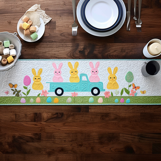 Pastel Peep Patch Quilted Table Runner NCU0DV4128