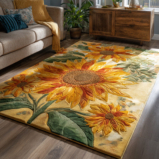 Pastel Sunflower Area Rug NCU0HH521