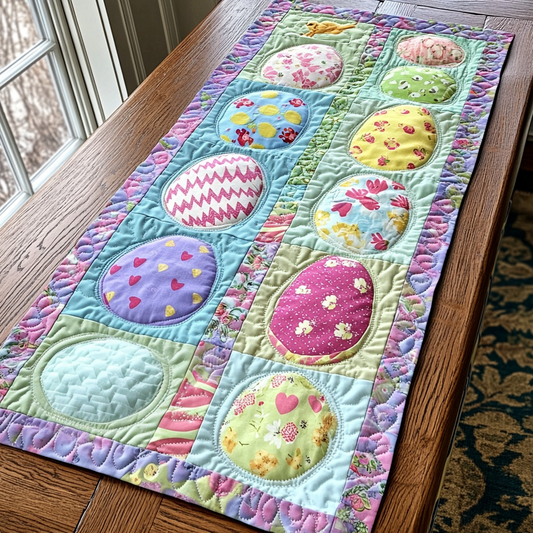 Pastel Treasures Quilted Table Runner NCU0DK5663