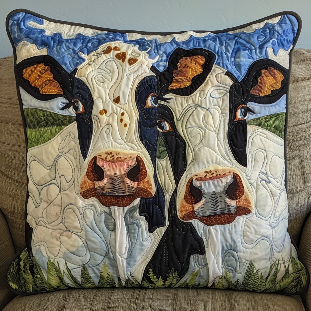 Pastoral Pair Quilted Pillow Case NCU0NT030