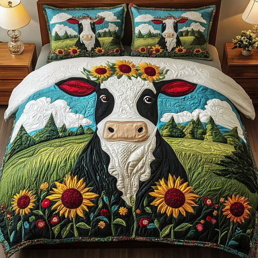 Pastoral Beauty 3-Piece Quilted Bedding Set NCU0VH1494