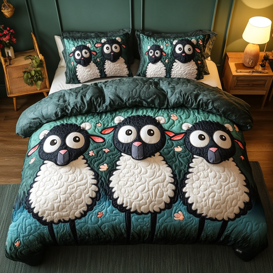 Pastoral Bliss 3-Piece Quilted Bedding Set NCU0DK2314