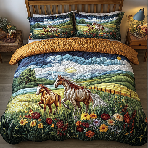 Pastoral Elegance 3-Piece Quilted Bedding Set NCU0DK3793