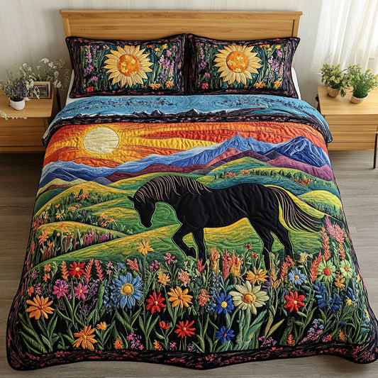 Pastoral Paradise 3-Piece Quilted Bedding Set NCU0PT4516