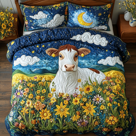 Pasture Bliss 3-Piece Quilted Bedding Set NCU0DK4550
