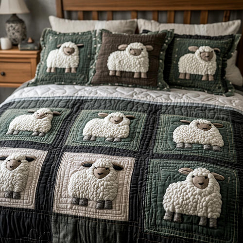 Pasture Calm 3-Piece Quilted Bedding Set NCU0DV9038