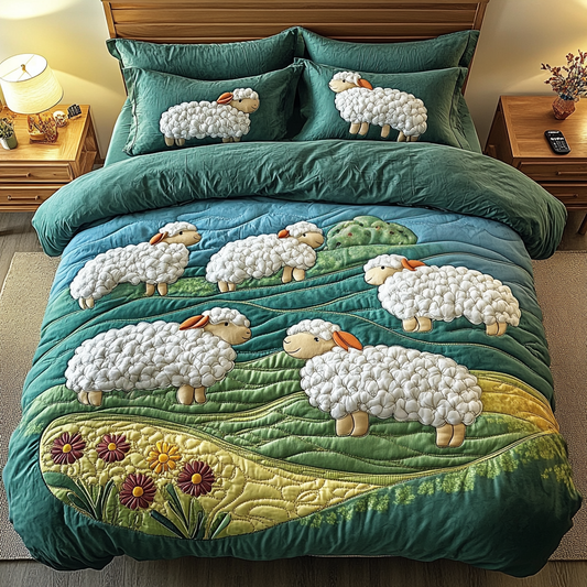 Pasture Dreams 3-Piece Quilted Bedding Set NCU0VH2994