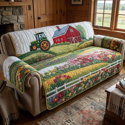 Pasture View Quilted Sofa Cover NCU0PT11403