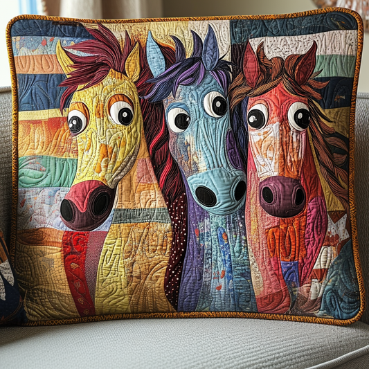 Patchwork Horse Quilted Bedding Pillow Case NCU0DV5478