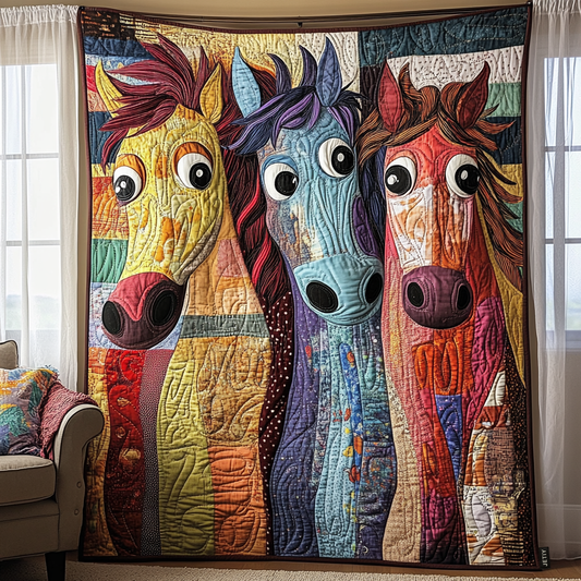 Horse Quilted Blanket NCU0VT199
