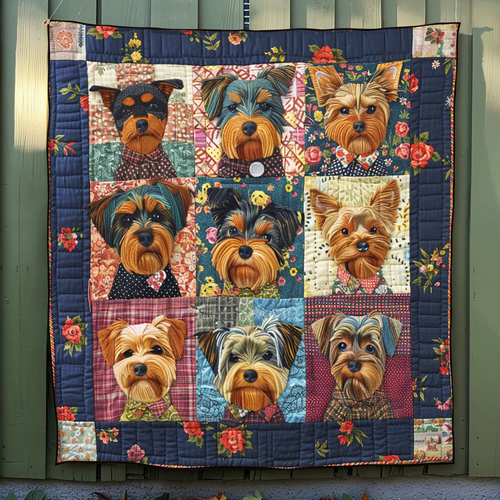 Patchwork Pups Quilted Blanket NCU0NT022