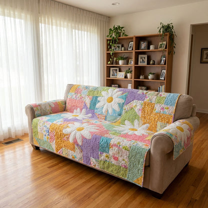 Patchwork Charm Quilted Sofa Cover NCU0DK12116