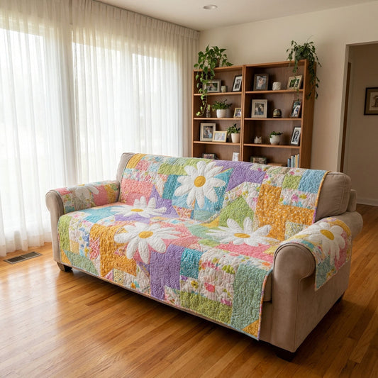 Patchwork Charm Quilted Sofa Cover NCU0DK12116