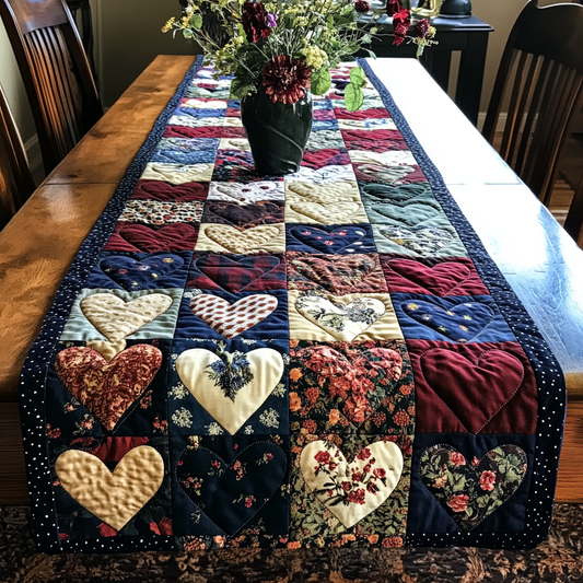 Patchwork Charm Quilted Table Runner NCU0VL1762