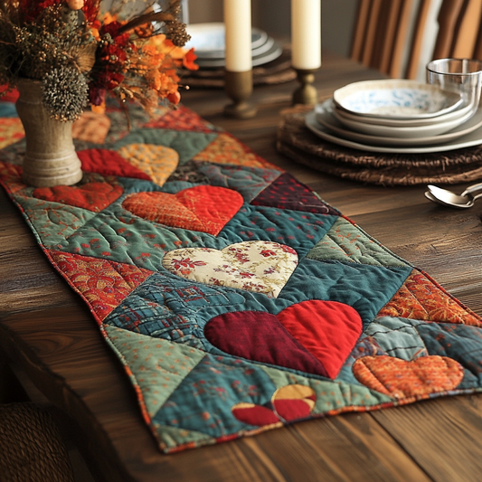 Patchwork Passion Quilted Table Runner NCU0VH2799