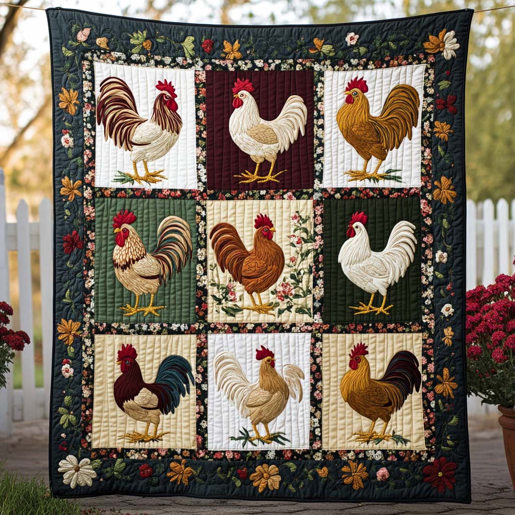 Patchwork Peckers Quilted Blanket NCU0NT7979