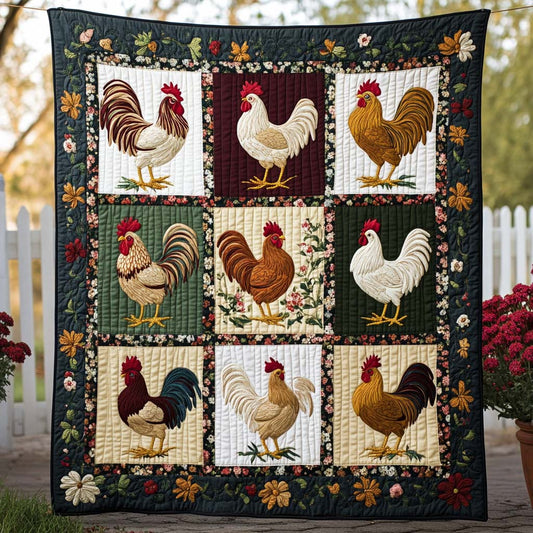 Patchwork Peckers Quilted Blanket NCU0NT7979