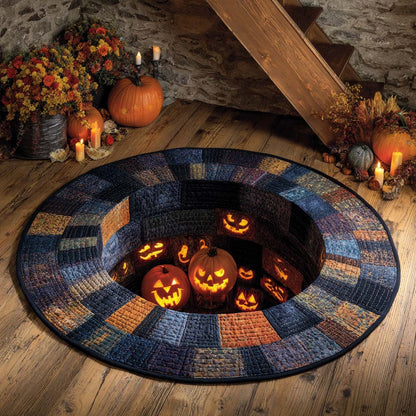 Halloween Quilted Round Mat NCU0VT262