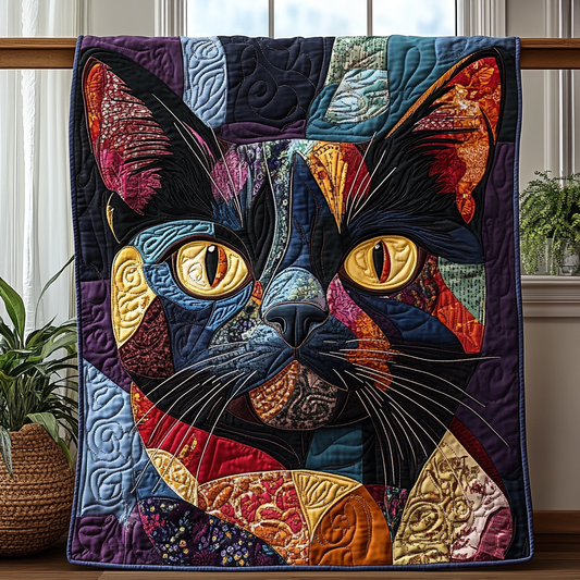 Patchwork Purrfection Quilted Blanket NCU0DV2551