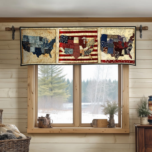 Patchwork States Quilted Valance NCU0NT8194